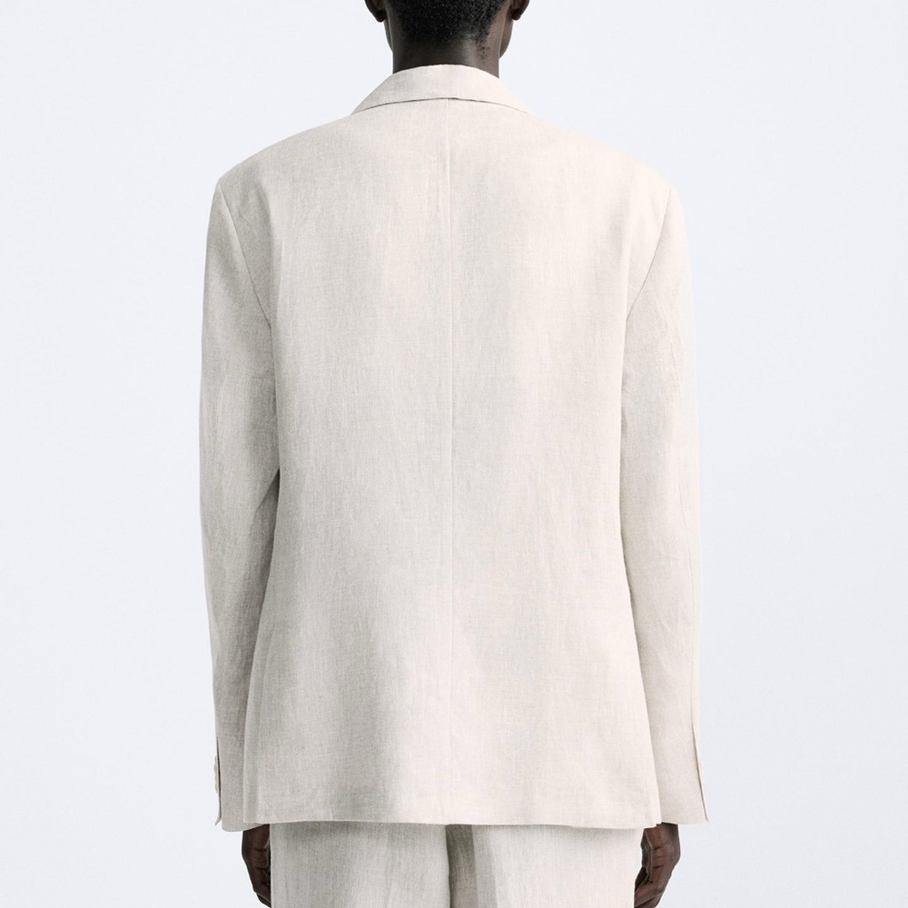 ZARA Suit Jacket in 100% linen‎ - Picture 5 of 8